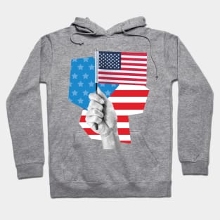 Hand Holding Flag Hoodie